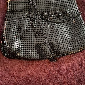 Black Sequin Shoulder Purse